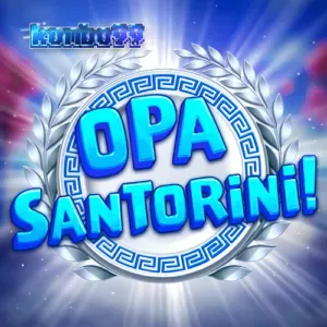 Pemandangan indah Santorini dalam slot Opa Santorini